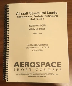 Aircraft Structural Loads Requirements Analysis Testing Wally Johnson Aerospace - Picture 1 of 16