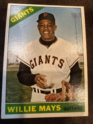 Willi Mays 1966 - Topps #1 Foto 1 de 4