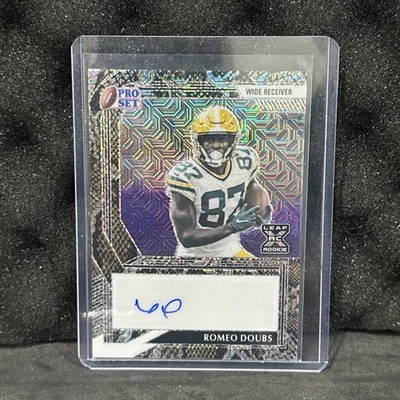 2022 Leaf Pro Set Metal - Romeo Doubs #PA-RD1 Snakeskin Mojo /5 (AU, RC) - Image 1 of 4