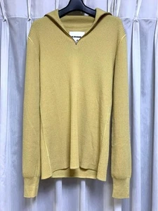 Jil Sander Knit Rib Half Zip Sweater, 100% Wool, Slim Fit, 63cm Length, Used - Picture 1 of 5
