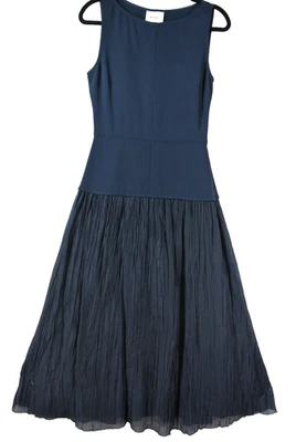 NEW, Reformation Cyra Drop Waist Maxi Dress in Navy Size 4 #LD050 - Image 1 of 4