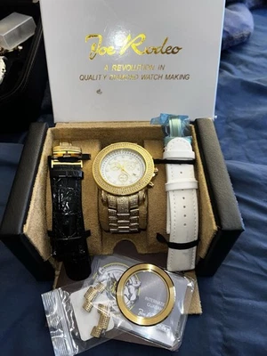 Authentic Mens Joe Rodeo Trooper diamond watch - Image 1 of 4
