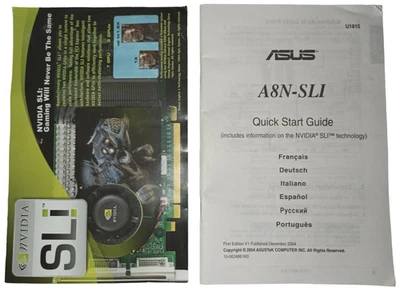 ASUS A8N-SLI Quick Start Guide  First Edition Dezember 2004 - Bild 1 von 3