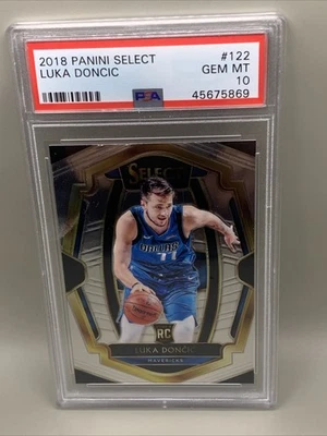 2018-19 Panini Select Luka Doncic Rookie Premier Level #122 PSA ¡Gema como nueva 10!! Foto 1 de 4