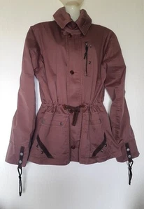 DIESEL VESTE MI-LONGUE 100% COTON TAILLE L COLORIS CHOCOLAT-MAUVE - Picture 1 of 12