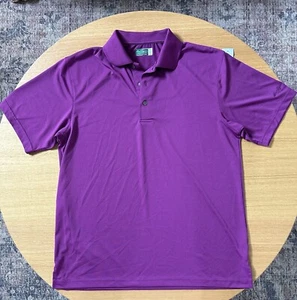Ben HoganPolo Shirt Men’s Medium Short Sleeve Performance Purple Breathable - Picture 1 of 8