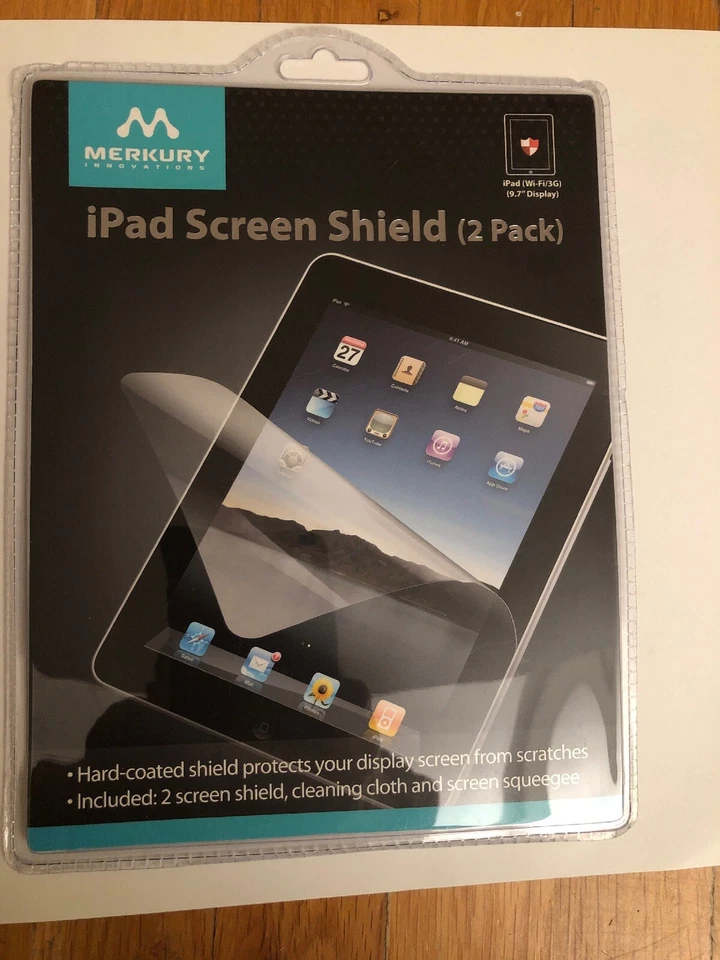 MERKURY INNOVATIONS iPad Screen Shield (2 Pack) 9.7" Display New/Sealed - Image 1 of 3