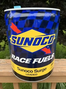 Sunoco Race Fuels Sunoco Surge 105 bomboletta gas metallo vuota piombo 5 galloni originale - Foto 1 di 6