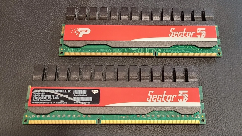 4GB (2x 2GB) Patriot Sector 5 PVV34G1600LLK DDR3-1600Hz Dual Channel Memory Kit - Image 1 of 1