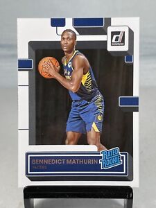 2022-23 Panini Donruss Rated Rookie Bennedict Mathurin #206 RC Indiana Pacers
