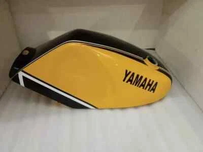 Tanque de gasolina Yamaha Rz350 31k YPVS amarillo y negro pintado acero Foto 1 de 4
