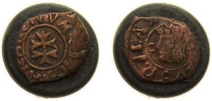 Spain 1670 CA 1 Denier Copper VF - Picture 1 of 1