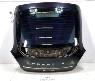 ✅ 10-13 原始设备制造商保时捷 Panamera 970 后后备箱盖闩锁升降门黑色带玻璃 — 第 1/4 张图片