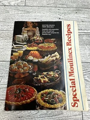 Moulinex Food Processor #308 Special Recipes Booklet Book W/25 Recipes Inside. - Image 1 of 4