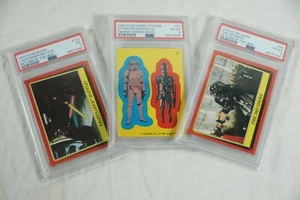 3 PSA GRADED 1980 Topps Star Wars: The Empire Strikes Back Stickers RETURN JEDI - Picture 1 of 7