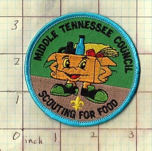 Middle Tennessee Council Scouting for Food bg47 BSA Boy Scouts patch - Foto 1 di 1