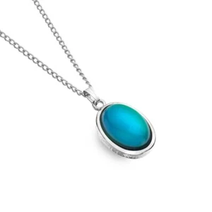 Celtic Magic Large Oval Shape Mood Colour Changing Necklace - Picture 1 of 1