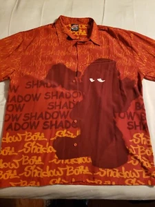 Rare Diss Shadow Boy Hip Hop Bboy Button Up all over Graphic Shirt XXL Men - Picture 1 of 11