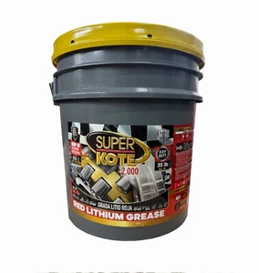 Lithium Grease Multipurpose Superkote 2000 /Red and Tacky/EP/NLGI 2/35lb - Picture 1 of 7