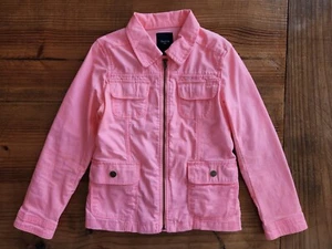 GAP Girls S Utility Jacket Neon Pink - Picture 1 of 7