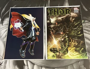 THOR #1 Virgin Variant #11 Hela UNKNOWN COMICS EXCLUSIVE Variant 2 comic pair - Picture 1 of 6