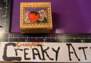 STRAWBERRY DAISIES FLOWER POSTAGE RUBBER STAMP HERO ARTS B774 CREAKYATTIC - Picture 1 of 2