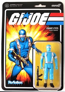 SNAKE EYES gi joe NEW action figure SUPER 7 reaction 3.75" - Picture 1 of 1