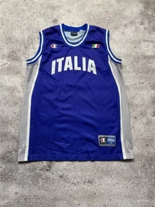 Vintage Champion Italia Basketball Jersey - Men's Size XL - Authentic Retro - Picture 1 of 4