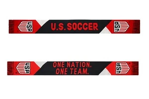 U.S. Soccer Official Soccer Scarf Navy Red - Picture 1 of 1