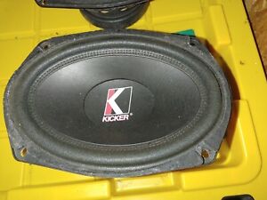 VTG Rare Old School Kicker 6x9 Free Air Subwoofers Grills Car Stereo Amplifier 