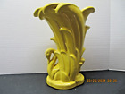 McCoy Keramik Schwan Vase gelbe Glasur 1950 Mitte des Jahrhunderts USA dekorative Kunst groß