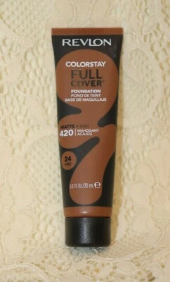 Revlon Colorstay Full Cover Foundation Mahogany #420 Full Size NEW - Image 1 of 2