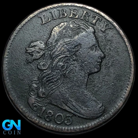 1803 Draped Bust Large Cent  #K8533 Cover