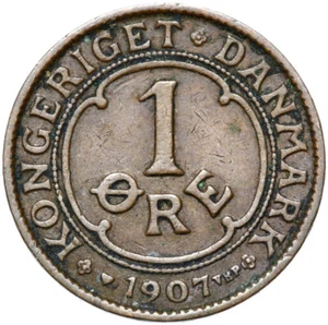 Denmark - Frederick VIII - Coin - 1 Ore Oere 1907 VBP-condition! - Picture 1 of 2