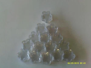 25 x 4 ml flower Jar + lid plastic cosmetics / travel / craft / hobby / medicine - Picture 1 of 1