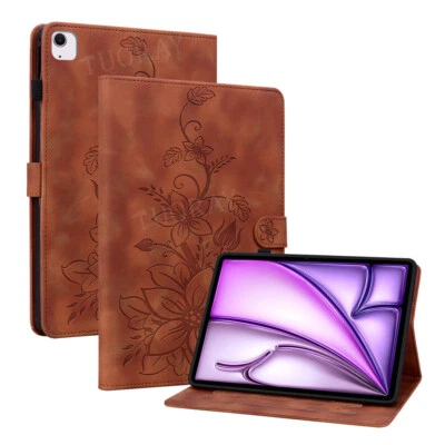 For 2025 iPad Air 11" 13" /Air/7/8/9/10/11th 11" Tablet Case Leather Stand Cover - Image 1 of 4