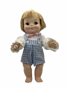 "Muñeca Effanbee 1966 vintage años 60 juguete vinilo 10"" apretar y chirriar" - Imagen 1 de 15