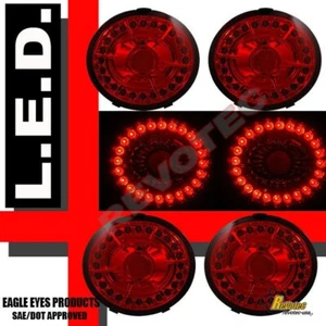 2005-2012 Chevy Corvette Z06 Red LED Tail Lights 4pcs Set  - Picture 1 of 2