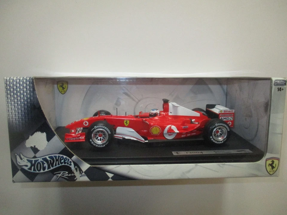 FERRARI F1 F2004 RUBENS BARRICHELLO SCALA 1:18 HOTWEELS B6201 - Immagine 1 di 1