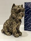 Large Bronze Westie West Highland Terrier Sitting Dog Ornament Gift New 320115
