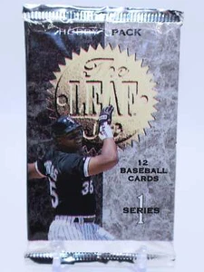 Paquete de pasatiempos de béisbol Leaf Series 1 1994 (12 tarjetas) - Imagen 1 de 2