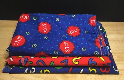 Vintage Children’s Quilt Cotton Fabric Lot - Image 1 of 4