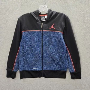 Jordan Boys Hoodie Medium Black Dri Fit Jumpman Logo Embroidery - Picture 1 of 10