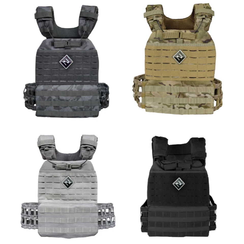 F&F Steel Adjustable Weight Vest - INCLUDES Pair of F&F Steel Vest Plates - Image 1 of 4
