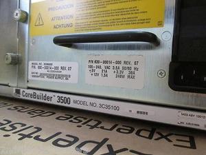 3Com Corebuilder 3500 3C35100 + 3C35004 PROCESSOR + 3C35210 6 -PORT 100 MODULES - Bild 1 von 2