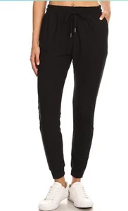 LA12ST Womens Casual Soft Jogger Sweatpants Drawstring Pockets Lightweight-Med - Picture 1 of 5