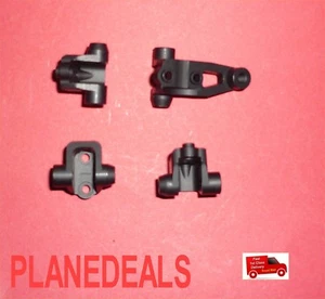 Lower Link Shock Mounts For Traxxas Trx-4 CNC Aluminium BLACK Front&Rear A14 t - Picture 1 of 1