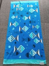 2 Vera Bradley Go Fish Blue Items Lighten up Tote Beach Towel