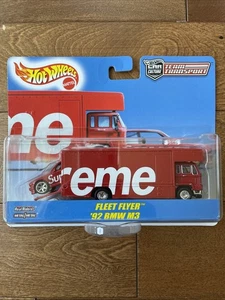 ๐ฅ Supreme Hot Wheels Car Culture Team Transport 1992 BMW M3 Fleet Flyer - Picture 1 of 4