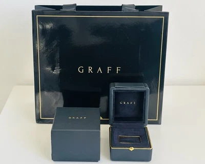 Graff Single Ring Jewellery Box with Outer Box & Gift Bag Luxury Empty Packaging - Image 1 of 4